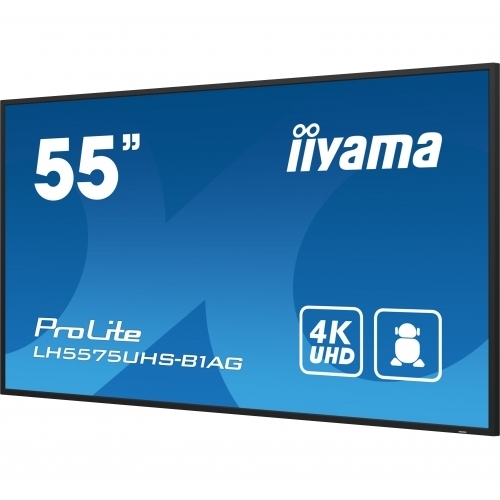 Business Display Iiyama Seria ProLite LH5575UHS-B1AG, 55inch, 3840x2160pixeli, Black