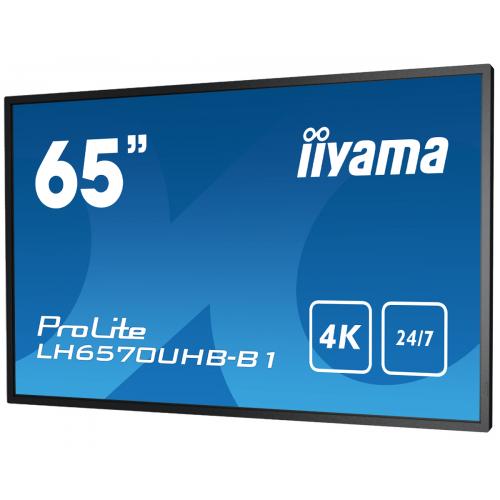 Business Display Iiyama Seria ProLite LH6570UHB-B1, 65inch, 3840x2160pixeli, Black