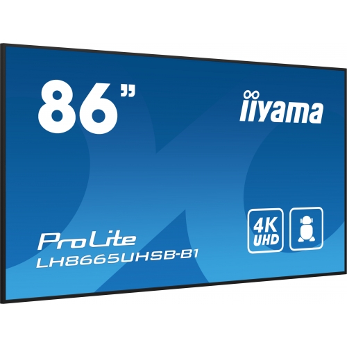 Business Display Iiyama Seria ProLite LH8665UHSB-B1, 86inch, 3840x2160pixeli, Black