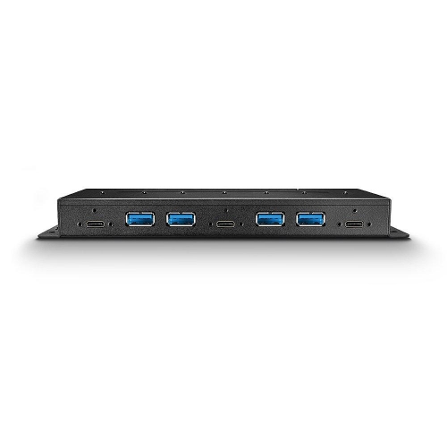 Hub USB Lindy 4337, 4x USB-A, 3x USB-C, Black