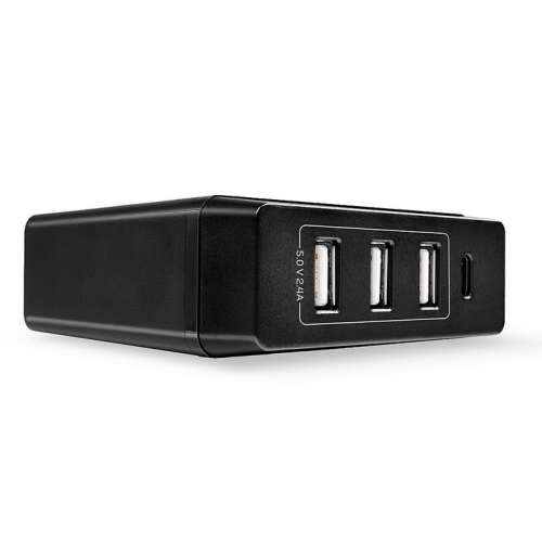 HUB USB Lindy 73329, 3x USB 3.2 gen 1, 1x USB-C, Black