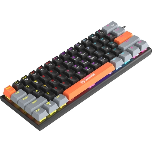 Tastatura Marvo KG903, RGB LED, USB, Gray-Orange