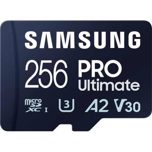 Memory Card microSDXC Samsung PRO Ultimate MB-MY256SA/WW 256GB, Class 10, UHS-I U3, V30, A2 + Adaptor SD