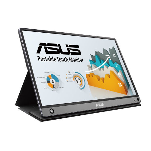 Monitor LED Touchscreen Asus MB16AMT, 15.6inch, 1920x1080, Dark gray