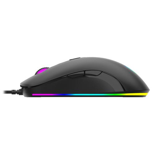 Mouse Optic AQIRYS Orion RGB, USB, Black