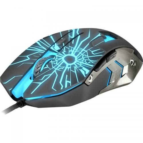 Mouse Optic Natec Fury Gladiator, RGB LED, USB, Black