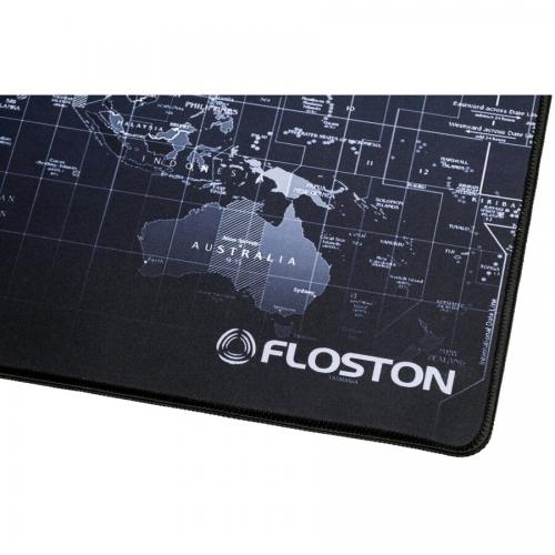 Mouse Pad Floston World XL, Black-Grey