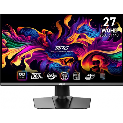 Monitor QD-OLED MSI MPG 271QRX QD-OLED, 26.5inch, 2560x1440, 0.03ms GTG, Black