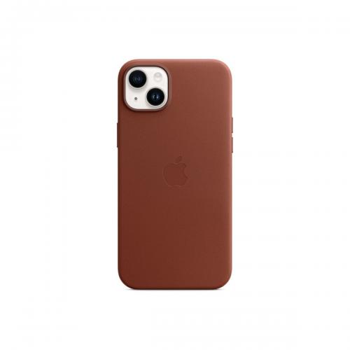 Protectie pentru spate Apple MagSafe Leather pentru Iphone 14 Plus, Umber