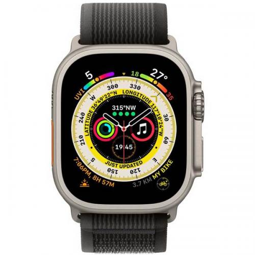 Curea SmartWatch Apple Trail Loop S/M, 49mm, Black-Gray