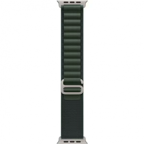 Curea SmartWatch Apple MXMU3ZM/A, 49mm, Dark Green Alpine Loop Natural Titanium Finish/Small 