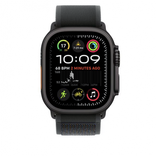 Curea SmartWatch Apple MYQ63ZM/A, 49mm, Black Trail Loop/Black Titanium Finish/M-L