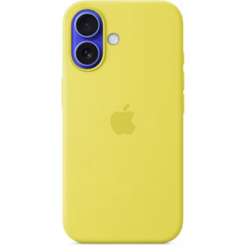 Protectie pentru spate Apple Silicone Case cu MagSafe pentru iPhone 16, Yellow