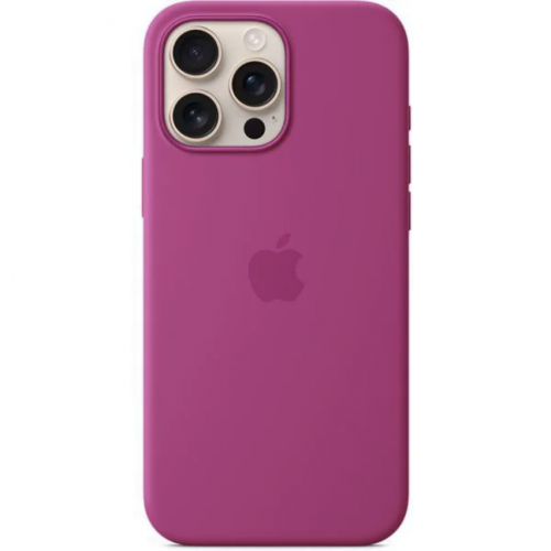 Protectie pentru spate Apple Silicone cu MagSafe pentru iPhone 16 Pro Max, Fuchsia