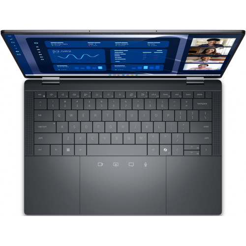 Laptop 2-in-1 Dell Latitude 9450, Intel Core Ultra 7 165U, 14inch Touch, RAM 32GB, SSD 1TB, Intel Graphics, Windows 11 Pro, Grey