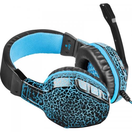 Casti cu microfon Natec Fury Hellcat, 3.5mm jack, Black-Blue