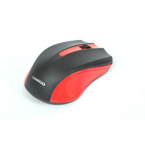 Mouse Optic Omega Value OM05R, USB, Black-Red