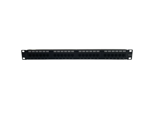 Patch panel Cat 6 UTP, 24 porturi RJ-45, 1U, Eco Xcab