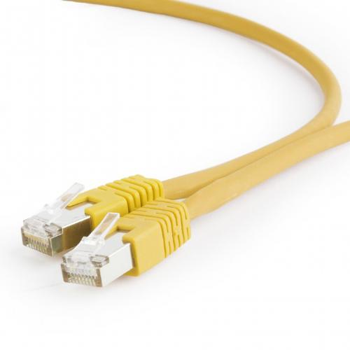 Patchcord Gembird RJ45, Cat. 6A, S/FTP, 1m, Yellow