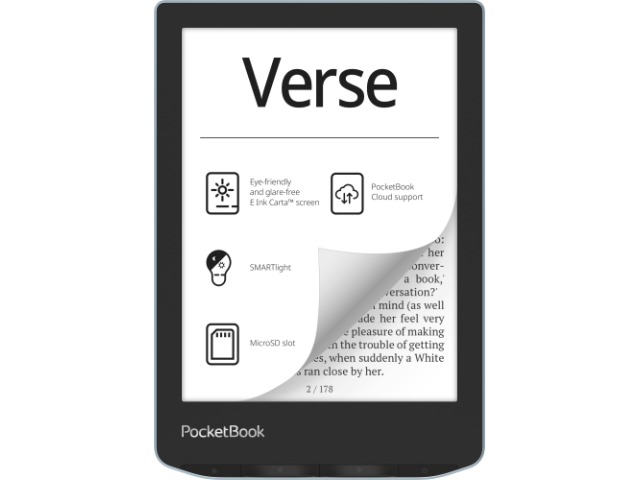 eBook Reader PocketBook Verse PB629, 6inch, 8GB, Bright Blue