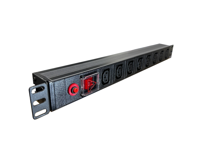 Priza de rack 19 inch, PDU 1U, 8 posturi C13, Eco Xcab