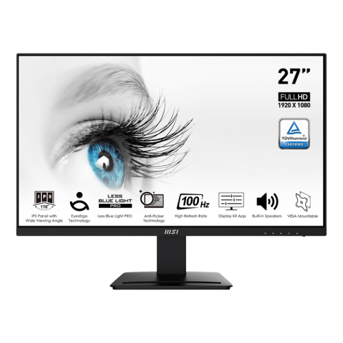 Monitor LED MSI PRO MP273A, 27inch, 1920x1080, 1ms, Black