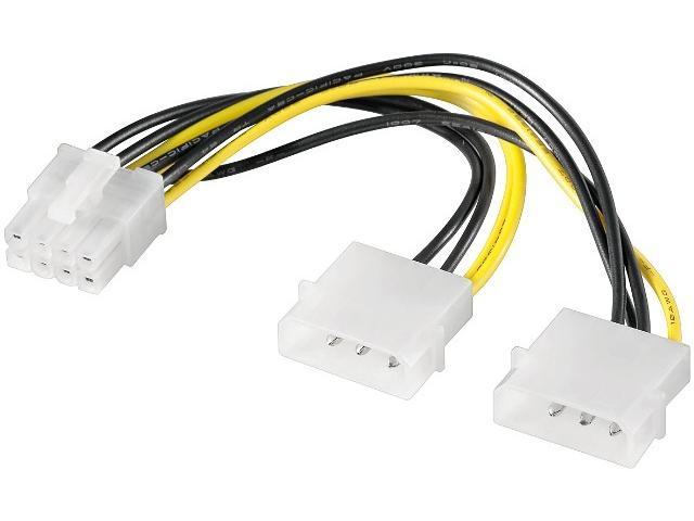 CABLU ALIMENTARE 2XMOLEX - PCI-EXPRESS 8PIN