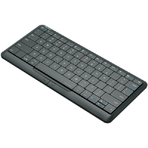 Tastatura Wireless SMART Prestigio Click&Touch 2, Bluetooth, TouchPad, Layout EN, Space Grey