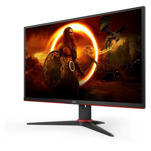 Monitor LED AOC Q27G2E/BK, 27inch, 2560x1440, 1ms, Black-Red