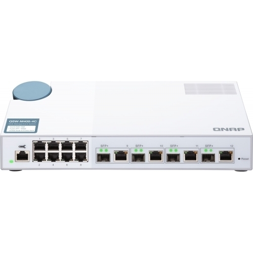 Switch QNAP QSW-M408-2C, 12 porturi