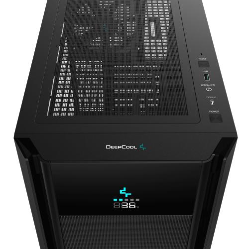 Carcasa DeepCool CH510 MESH DIGITAL Black, Fara Sursa