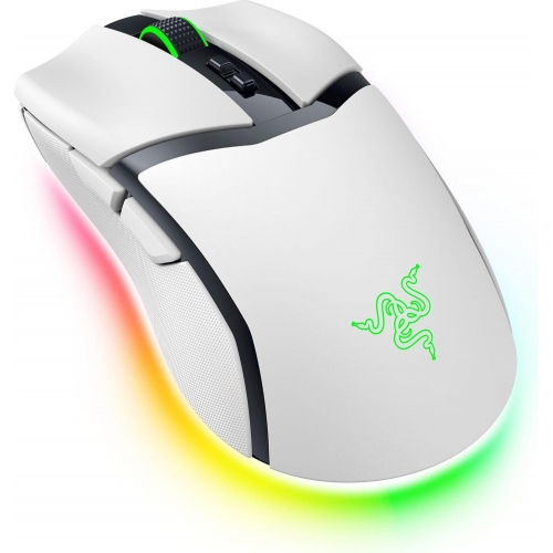 Mouse Optic Razer Cobra Pro, RGB LED, USB Wireless/Bluetooth/USB, White