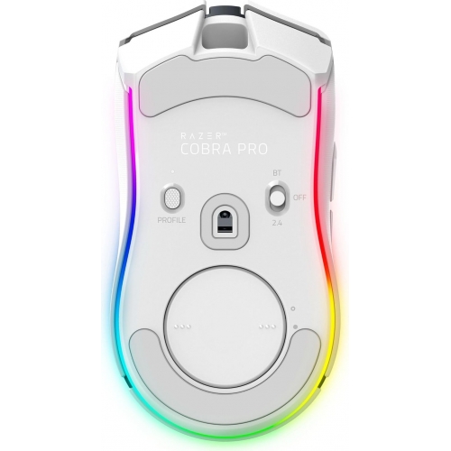 Mouse Optic Razer Cobra Pro, RGB LED, USB Wireless/Bluetooth/USB, White