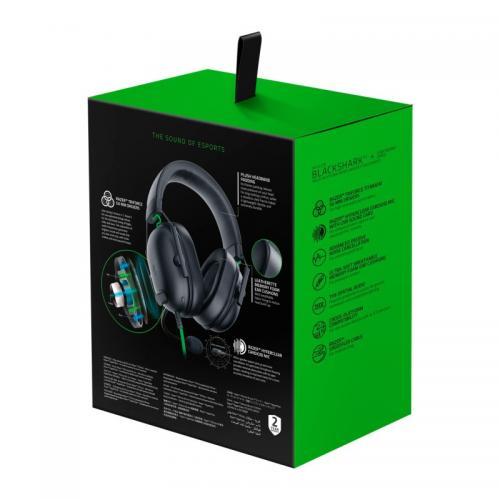 Casti cu microfon Razer Blackshark V2 X, 3.5mm jack, Black-Green