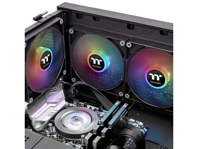 Kit Ventilatoare Thermaltake CT120 ARGB Black, 120mm, 2 bucati