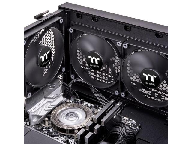 Kit Ventilatoare Thermaltake CT120 Black, 120mm, 2 bucati