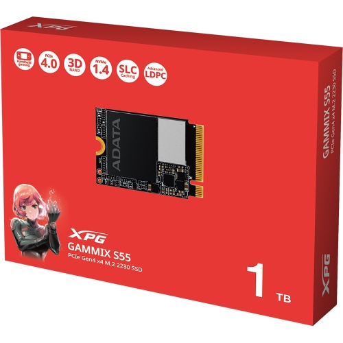 SSD A-Data XPG Gammix S55 1TB, PCI Express 4.0 x4, M.2 2230