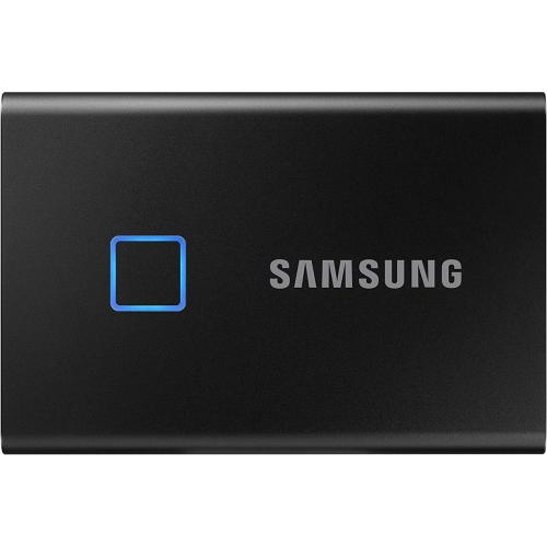 SSD Portabil Samsung T7 Touch, 500GB, USB-C 3.1, Metallic Black