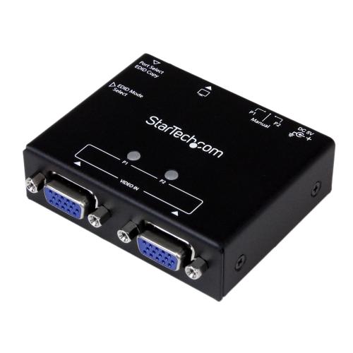 Adaptor Startech ST122VGA, VGA - VGA, Black