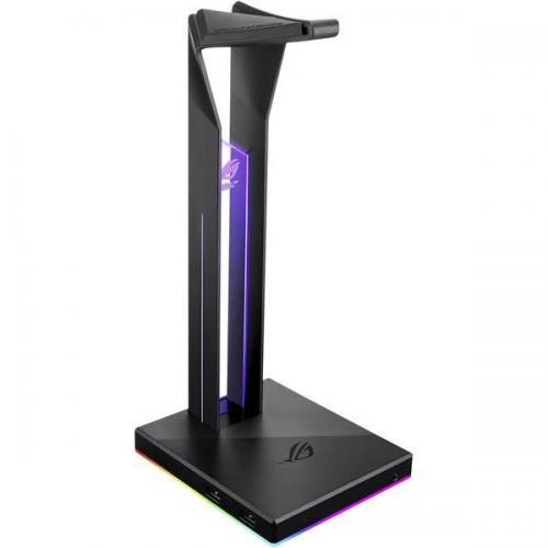 Stand casti Asus ROG Throne Qi, RGB LED, Black