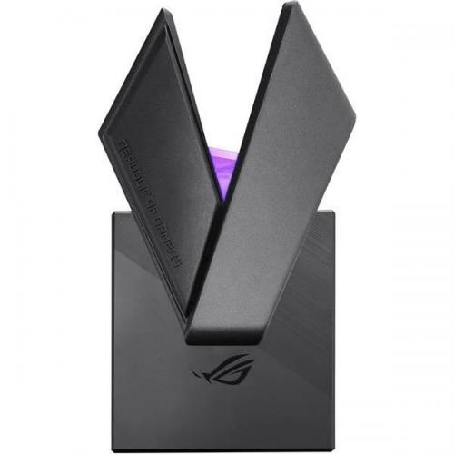 Stand casti Asus ROG Throne Qi, RGB LED, Black