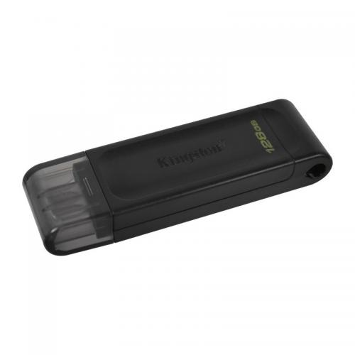 Stick memorie Kingston DataTraveler 70 128GB, USB 3.2 tip C, Black