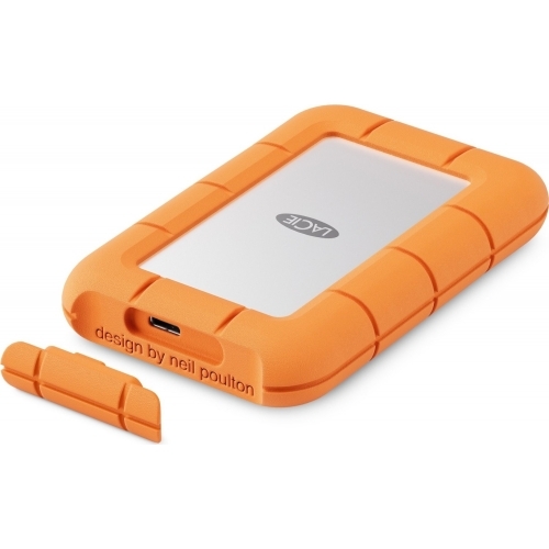 SSD portabil Seagate LaCie Rugged Mini SSD 2TB, USB-C 3.2, 2.5 inch, Orange