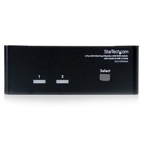 Switch KVM Startech SV231DDVDUA, 2x DVI, 2x VGA