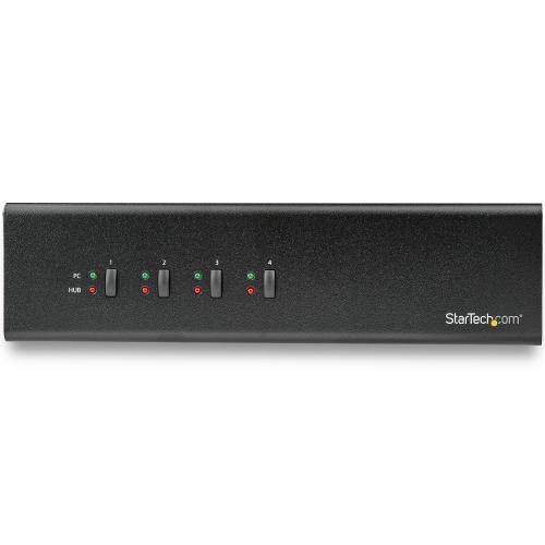 Switch KVM Startech SV431DL2DU3A, 4x DVI, Black