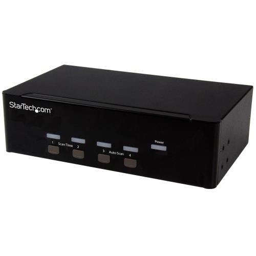 Switch KVM Startech SV431DVGAU2A, 4x Dual VGA, Black