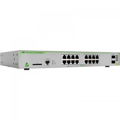 Switch Allied Telesis AT-GS970M/18-50, 16 porturi