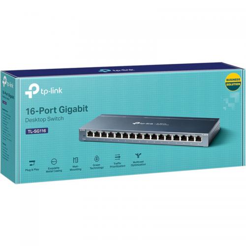 Switch TP-LINK Gigabit TL-SG116, 16 Porturi