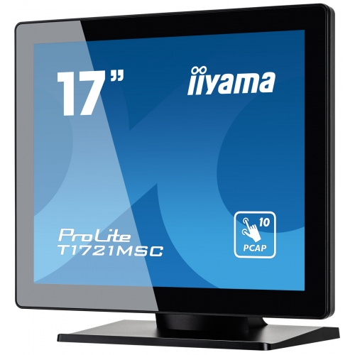 Monitor LED Touchscreen Iiyama ProLite T1721MSC-B2, 17inch, 1280x1024, 5ms, Black