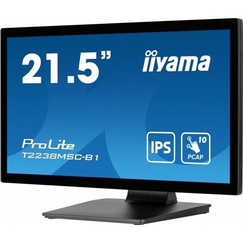 Monitor LED Touchscreen Iiyama T2238MSC-B1, 21.5inch,1920x1080, 5ms GTG, Black